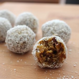 Apricot, Date and Coconut bites