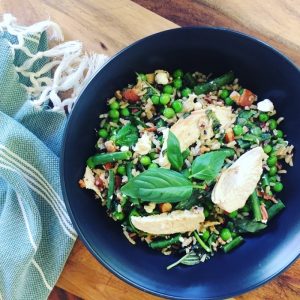 Quinoa & Super-greens Salad with Honey and Lemon Dressing